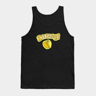 It's Friday, Discordian Hot Dog Tank Top